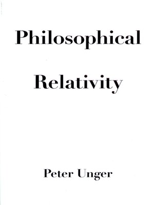 cover image of Philosophical Relativity